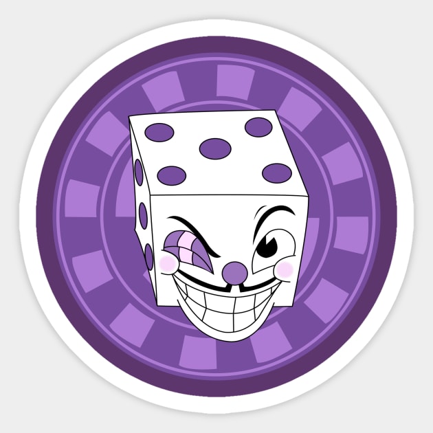 Mr. King Dice Sticker by andersonfbr